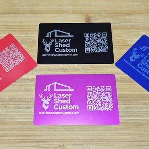 Engraved Aluminum Business Card – Custom Metal Design