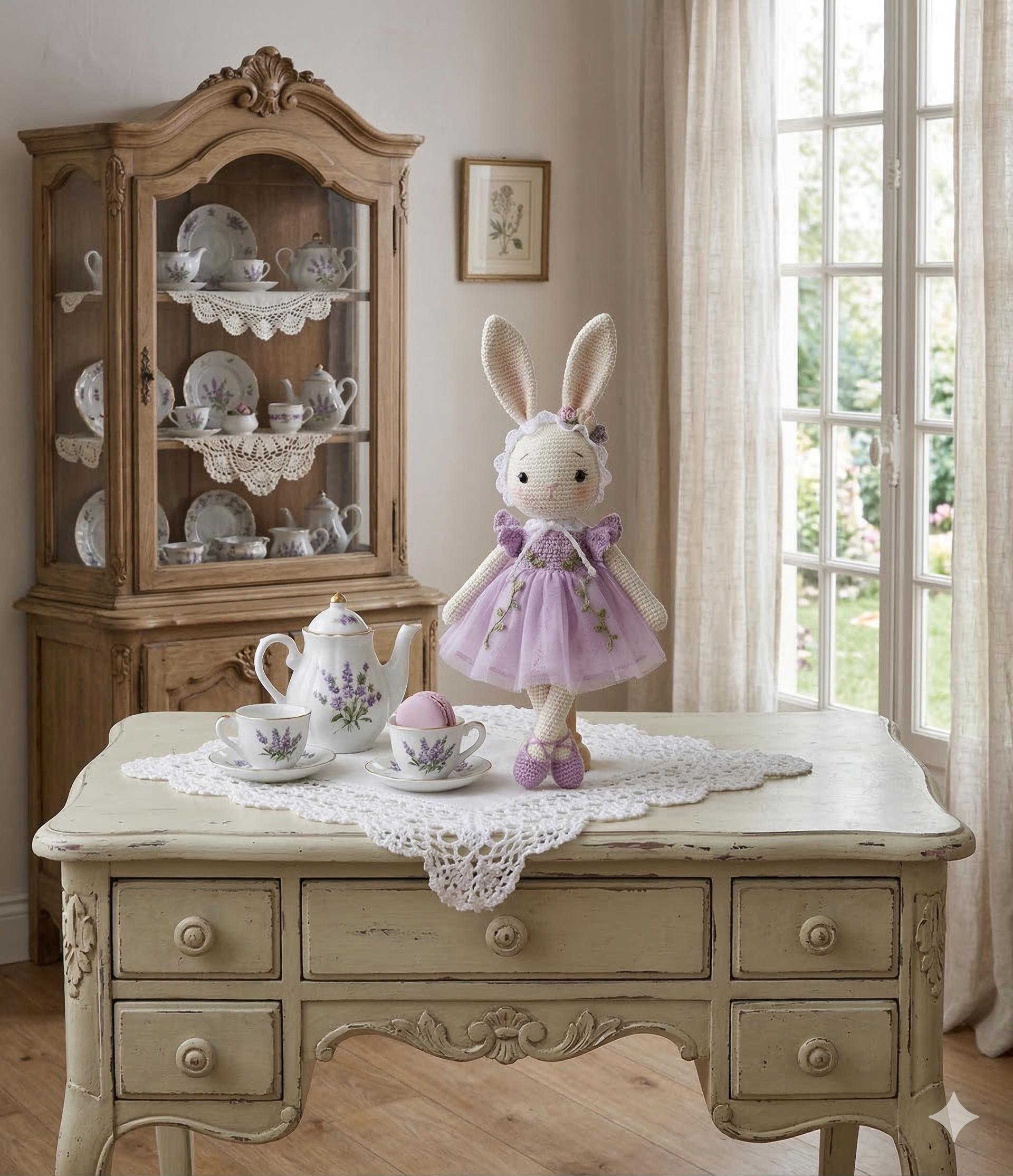 White Bunny Crochet Pattern PDF, Amigurumi Bunny Pattern, Cute Rabbit ...