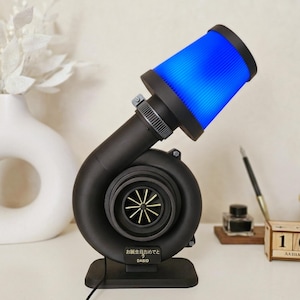 Turbo LED-lamp, decoratie voor auto en garage, originele sfeerverlichting voor bureau, werkplek of kantoor.