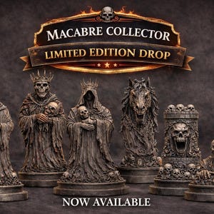 Piezas de ajedrez de colección macabras