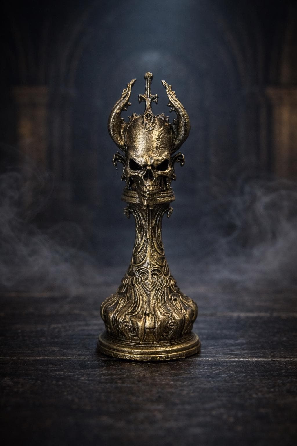 Gothic Skull Chess Set – Dark Fantasy Chess Pieces – Gift for Gamers ...