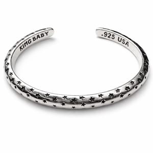 Adjustable star cuff bracelet – open bangle fashion jewelry