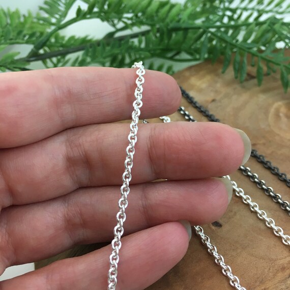 Heavy Solid Silver 2.8mm Cable Chain 