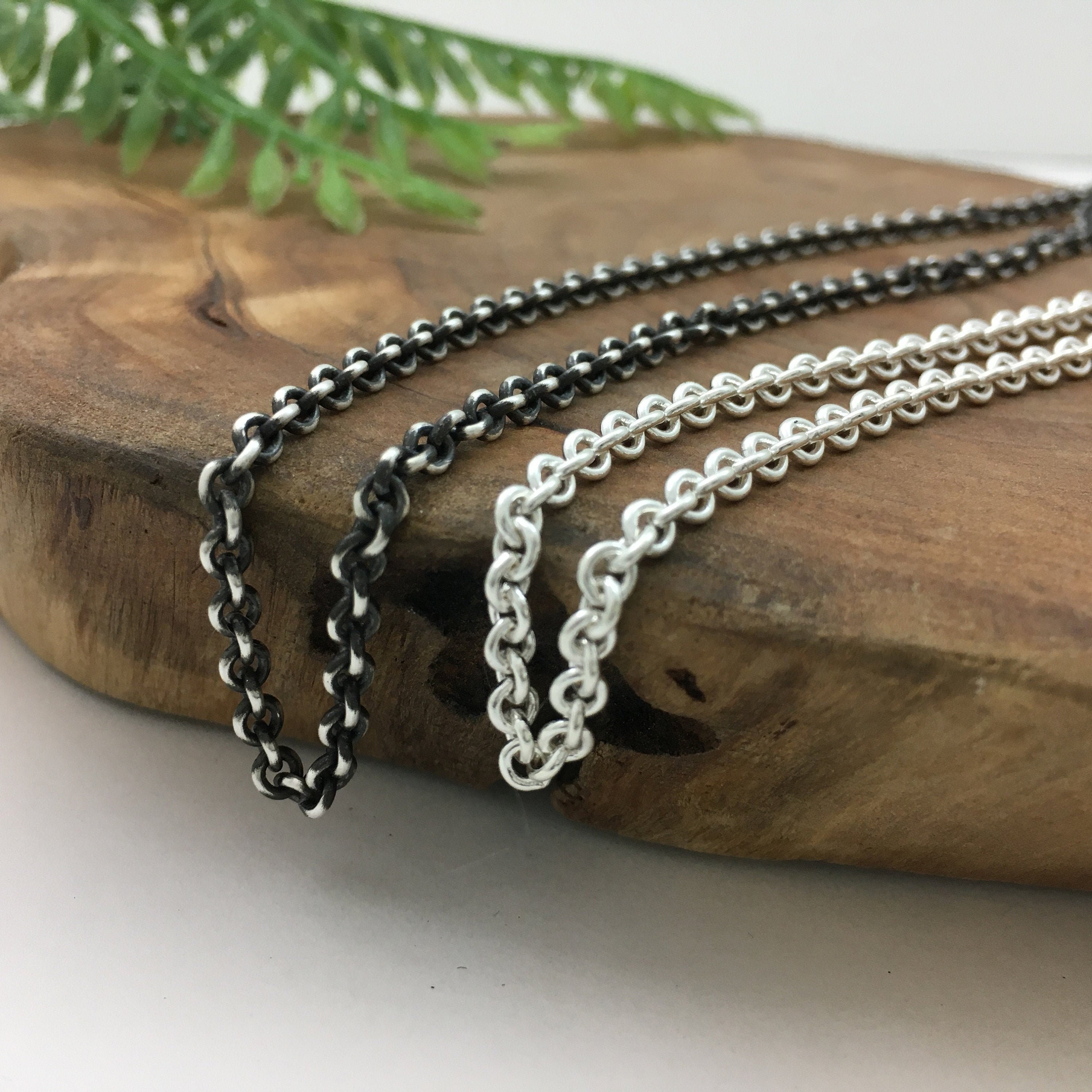 Sterling Silver Chain Length Extender for Necklace or Bracelet, 1 Inch,  1.5, 2 Inch, 3, 4 or 5 Inch Extension Lengthener Adjuster Resizer 