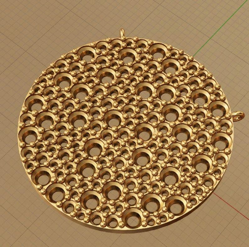 Bubble Pendant 3D Model: Rhinoceros Jewelry Design (3DM, STL, OBJ) - Etsy