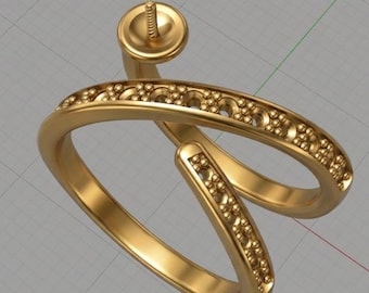 Ligntstick 3D Model: Rhinoceros Jewelry Design (3DM, STL, OBJ)