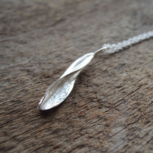 Ash Tree Seed Pendant Samara Sterling Silver 925 Made to Etsy