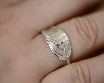 Bague Longue Samare Amour - Argent Sterling 925 Éco responsable ou Or Massif - Fait sur mesure