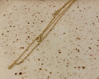 Delicate gold filled chain - 1mm
