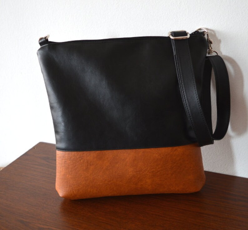 Crossbody Bag Everyday Purse Colorblock Shoulder Bag Etsy