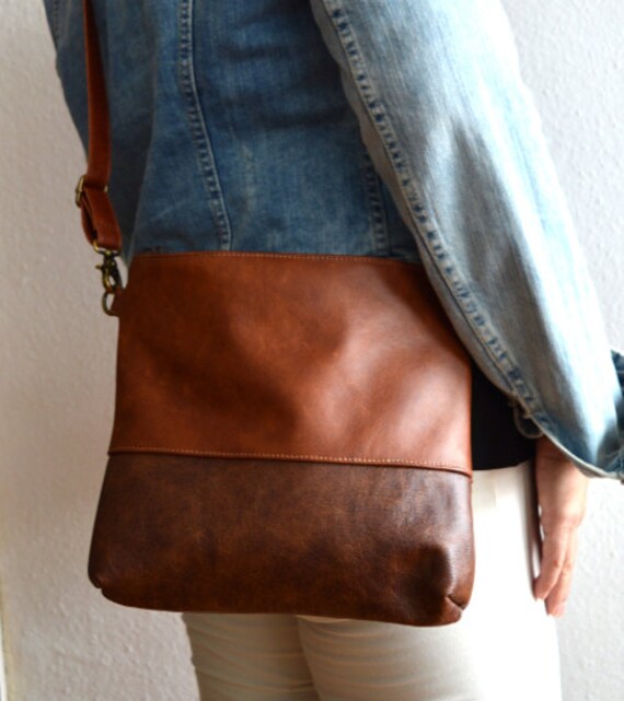 distressed leather crossbody bag