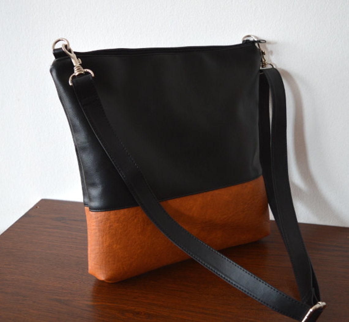 Crossbody Bag Everyday Purse Colorblock Shoulder Bag Etsy