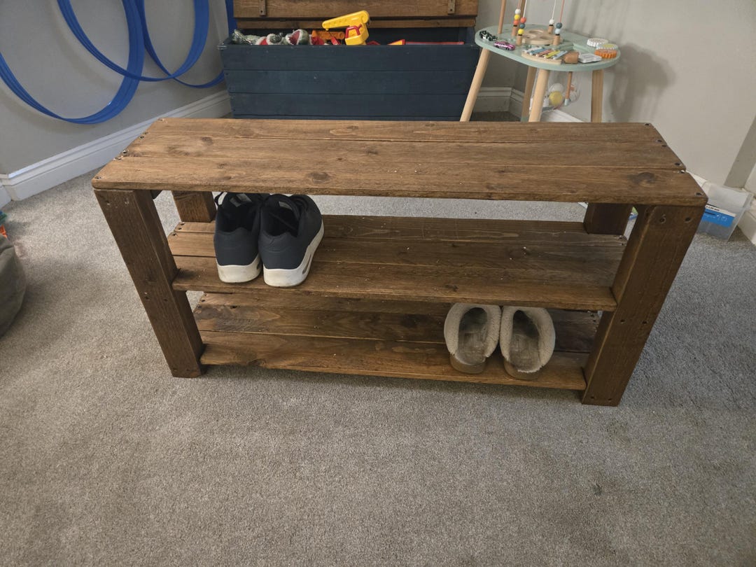 Rustic Flip Shoe Rack Handmade Rustic Shoe Rack - Etsy UK