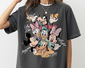 Retro Mickey Mouse & Friends-handtekeningen, png, digitale download Disneyland