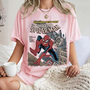 Marvel The Amazing Spider-Man Brand New Day Shirt, Comfort Colors Marvel Tee, MCU Avengers Shirt, Superhero Fan Gift, Marvel Studios Shirt image 4