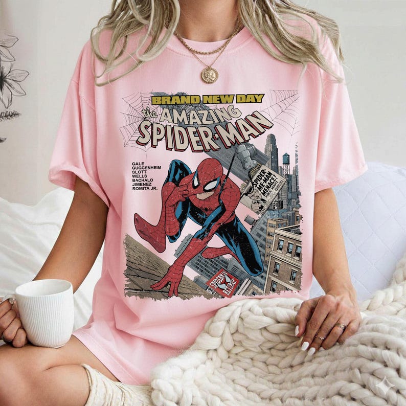Marvel The Amazing Spider-Man Brand New Day Shirt, Comfort Colors Marvel Tee, MCU Avengers Shirt, Superhero Fan Gift, Marvel Studios Shirt image 4