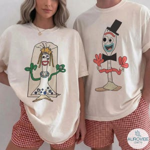 Forky and Karen Just Married Couple Matching Shirt, Cute Disney Toy Story Shirt, Disney Couple Husband Wife Vacation, Family Disneyland Trip