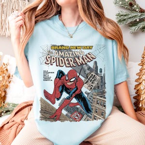 Marvel The Amazing Spider-Man Brand New Day Shirt, Comfort Colors Marvel Tee, MCU Avengers Shirt, Superhero Fan Gift, Marvel Studios Shirt image 3