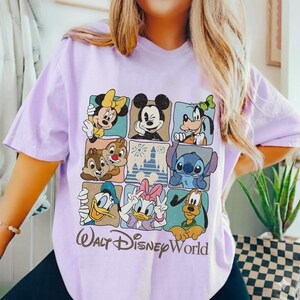 Comfort Colors Disney World Shirt, Vintage Mickey and Friends Tee, Disneyland Family Trip 2026 Shirt, Walt Disney World Vacation Outfit image 12