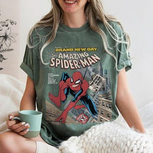 Marvel The Amazing Spider-Man Brand New Day Shirt, Comfort Colors Marvel Tee, MCU Avengers Shirt, Superhero Fan Gift, Marvel Studios Shirt image 7