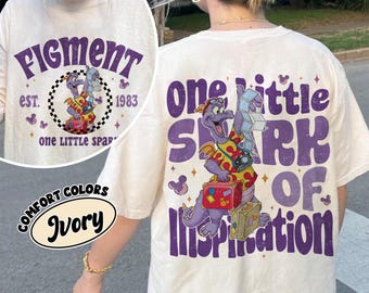 Camiseta inspirada en Figment de Epcot, Camiseta One Little Spark, Camiseta Viaje a la Imaginación, Camiseta de Figment de Disney Epcot, Camiseta para vacaciones en parques temáticos