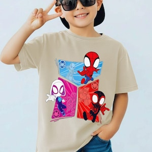 Vintage Spidey and His Friends Shirt, MCU Fan Tee image 1
