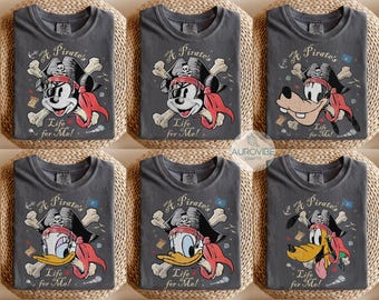 Mickey and Friends Disney Pirates Shirt, Yo Ho Yo Ho A Pirate's Life for Me, Family Pirates of the Caribbean, Disney Cruise 2026 Trip