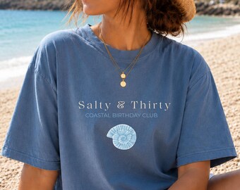 30th Birthday Trip T Shirt, Beach Birthday Outfit Girl, Birthday Weekend Shirt, Girls Trip Birthday Shirt,  Coastal Shirts