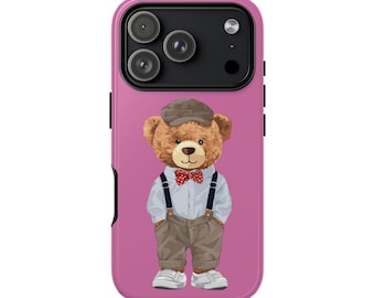 Vintage Teddy Bär Handyhülle | Retro-Stil, Schutzdesign
