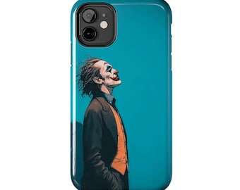 Joker Illustration Tough Handyhülle | Teal Profil Art