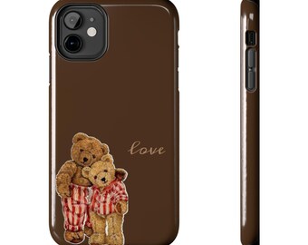 Vintage Teddybär Handyhülle | braunen Love Design