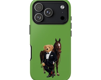 Tuxedo Polo Bear mit Pferd Handyhülle | Harte Fälle