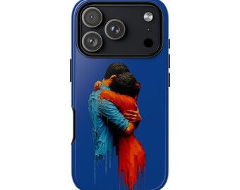 Romantische Paar Umarmung Handyhülle - Love Art Design Geschenk