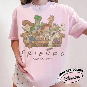 Retro Toy Story Friends Comfort Colors Shirt Friends Since 1995 Tee, Woody and Buzz Graphic Pixar Movie Nostalgia Apparel Cute Birthday Gift image 5