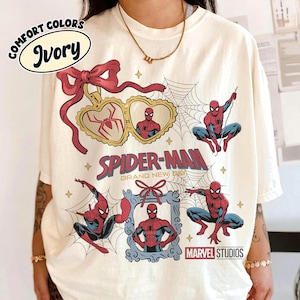 Coquette Spider-Man Brand New Day Comfort Colors Shirt, Tom Holland Spidey Tee, Spiderman Marvel Shirt, MCU Avengers Spiderman Matching Tee