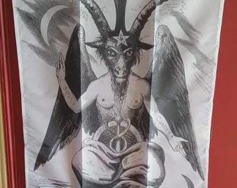 Weiße Baphomet-Flagge