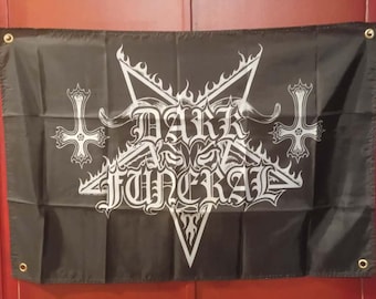 Dunkle Trauerflagge