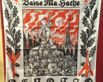 Flagge Scheiß auf meine Axt B.M.H Devotio