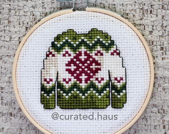 Modèle de point de croix pour pull Tofana Fair Isle (PDF à télécharger)