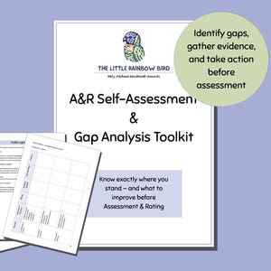 Childcare A&R Self Assessment Toolkit NQS Gap Analysis Template Early Childhood Quality Improvement Plan Daycare Audit Checklist Australia