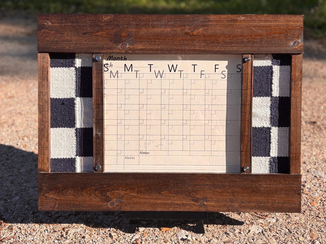 Handmade Checkered Calander - Etsy