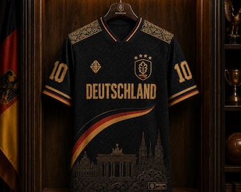 Personalize Germany Football Jersey Vintage, Custom Germany Soccer Shirt, Gift for Football Fan