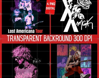 MGK Machine Gun Kelly Lost Americana Tour PNG: Concert Digital File (300 DPI)