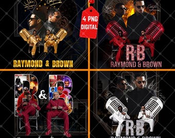 Usher Chris Brown Raymond and Brown R&B Tour PNG (Digital Download)