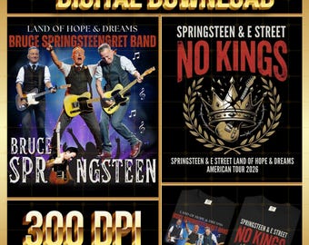 Bruce Springsteen Land of Hope and Dreams Tour PNG (Digital Download)