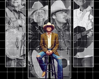 Alan Jackson PNG T-Shirt Design (Digital Download)