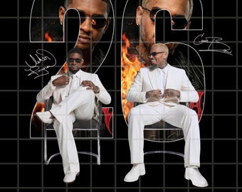 Chris Brown Usher Raymond R&B Tour 2026 PNG Design (Digital Download)