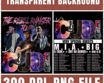 KID CUDI "The Rebel Ragers Tour 2026" PNG File Design (Digital Download).