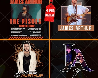 James Arthur PNG, The Pisces World Tour 2026 PNG File Instan Download
