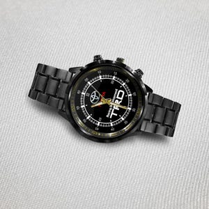 Montre-bracelet Toyota TRD Sportivo Racing Logo Métal, bracelet en cuir Boîte gratuite image 3
